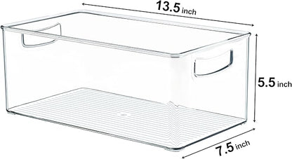 Hudgan 2 Pack Straight Sides Stackable Pantry Organizer Bins - Image 4