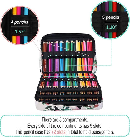 JAKAGO 220 Slots Colored Pencil Case Large Capacity Pen Holder - Image 3