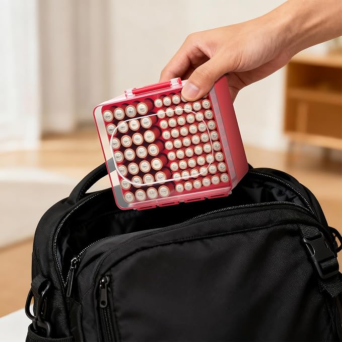 FULLCASE Battery Storage Organizer Box, Holder Container - Image 9