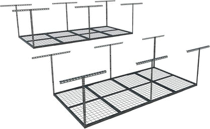FLEXIMOUNTS 4x8 Overhead Garage Storage Rack, Adjustable Organization System by FLEXIMOUNTS