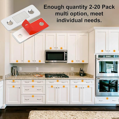 Drawer Magnets Jiayi 12 Pack Ultra Thin Cabinet Door Magnet Stainless Steel - Image 8