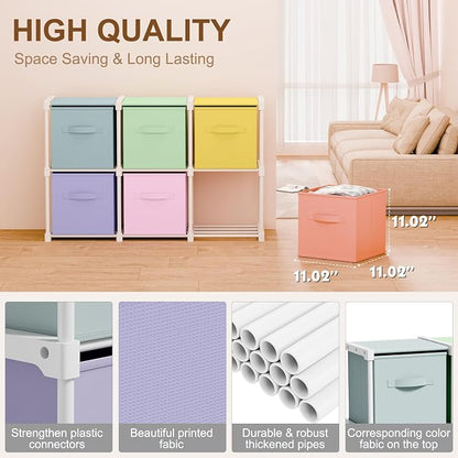 Briwooody 6 Cube Storage Organizer Bins - Image 2