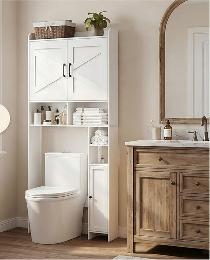 Homhedy Wooden Over The Toilet Storage Cabinet - Image 7