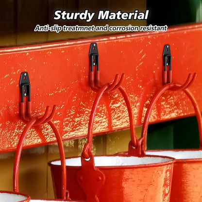 4 Pack Heavy Duty Garage Hooks, Solid Steel Wall Mount Hangers, - Image 4
