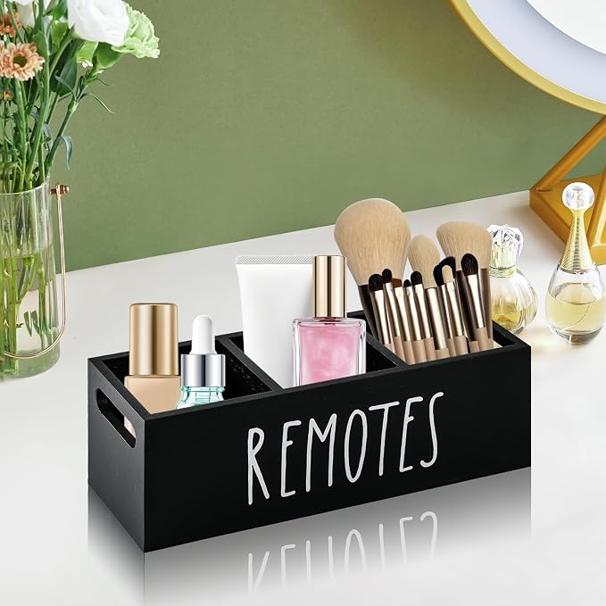 Remote Control Holder, Wooden TV Remote Holder - Image 6