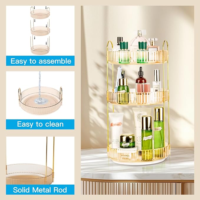 360 Rotating Makeup Organizer - Image 4