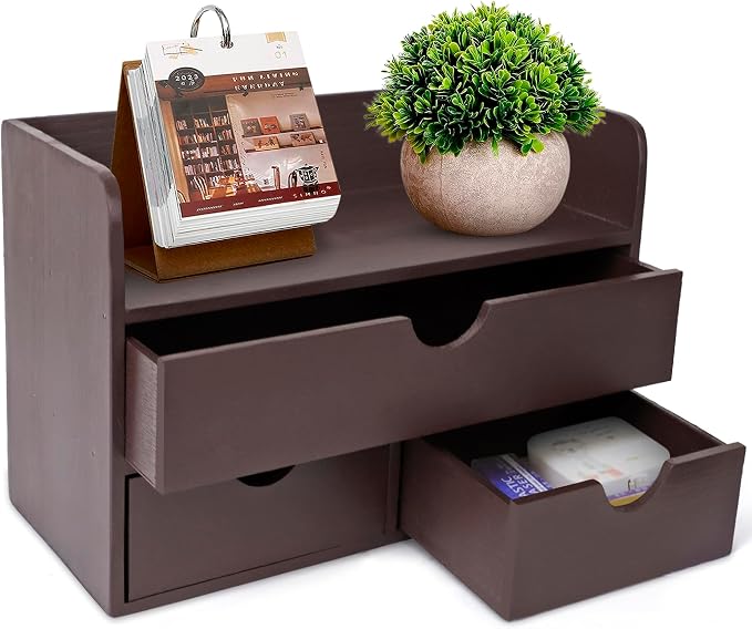 Besti Wooden Office Desk Organizer by Besti