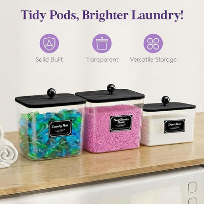 Lifewit 3 Pcs Laundry Pods Container - Image 8