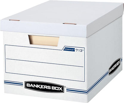 Bankers Box 12 Pack Standard Duty File Storage Boxes, Standard Assembly by BankersBox