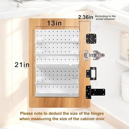 20x13x4.7-Inch Inside Cabinet Door Organizer, Adhesive Shelf, No Drilling - Image 3