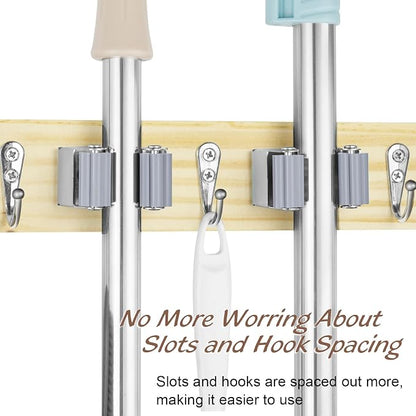 Mop and Broom Holder Wall Mount - Image 5