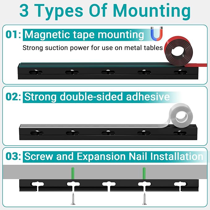 Cable Raceway - Magnetic Cable Management Under Desk - Image 6