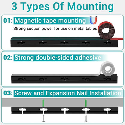 Cable Raceway - Magnetic Cable Management Under Desk - Image 6