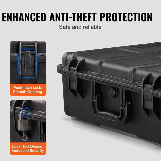 VEVOR Weatherproof Hard Case, Heavy Duty Protective Dry Box - Image 5