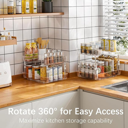 2 Tier Lazy Susan Organizer - Image 2