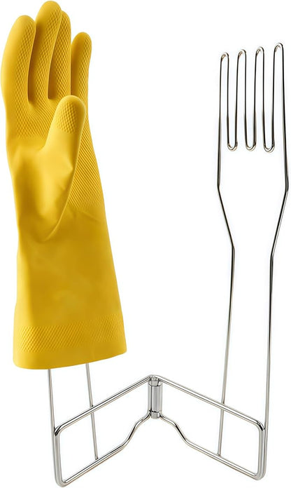 Stainless Steel Glove Holder Collapsible Dish Rack Stand Organizes Dish Gloves by Unknown