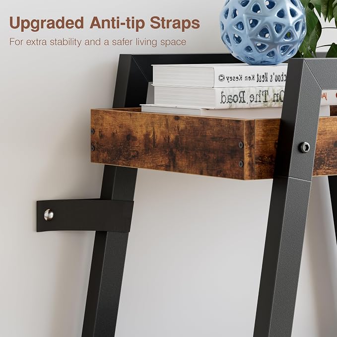 VECELO Ladder Shelf, 4-Tier Bookshelf - Image 8