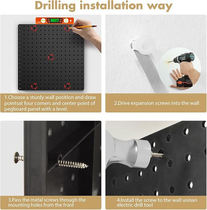 FZK Pegboard 32"*32", Peg Board Organizer - Image 5
