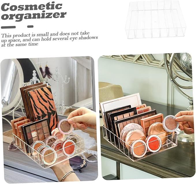 Acrylic Makeup Stand Eyeshadow Palette Holder Countertop Organizer Vertical - Image 7