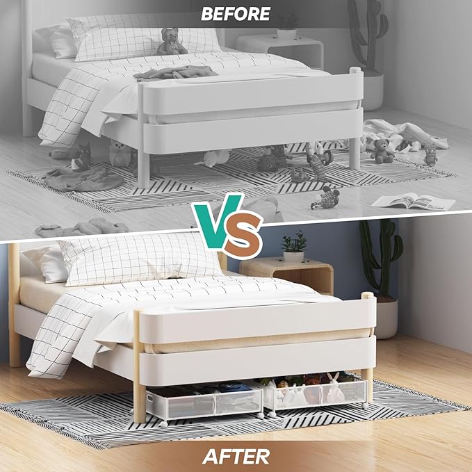 PHINOX Under Bed Storage with wheels, Under the Bed Storage Containers - Image 7