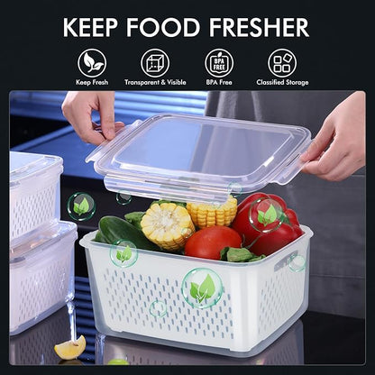 HOTEC 4-Pack Large Fruit Storage Container - Image 3