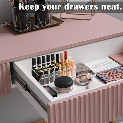 ELLDOO Rollerball Perfume Organizer, 24 Spaces Clear Acrylic Perfume Storage - Image 4