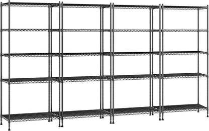 Romorgniz 5-Tier Shelf 1010LBS Storage Shelves Tool-Free Assembly, Adjustable by Romorgniz