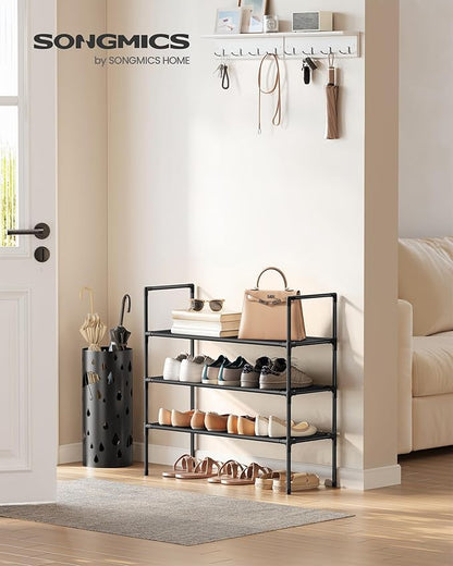 SONGMICS 3-Tier Shoe Rack, Shoe Storage - Image 2