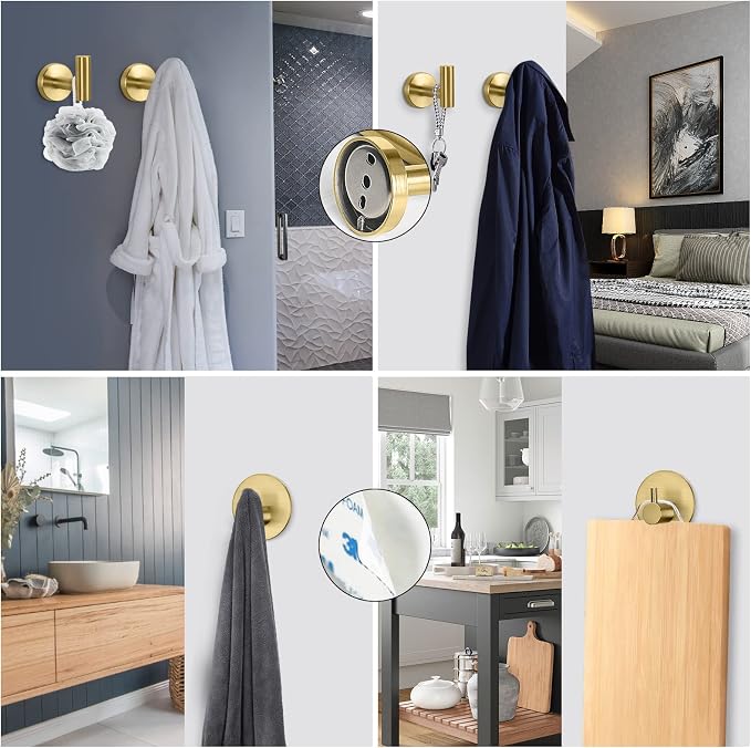 NearMoon Bathroom Hardware Set SUS 304 Thicken Stainless Steel-Towel Bar Set - Image 6