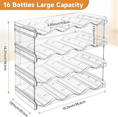 Stackable Water Bottle Organizer, Large Compartment Water Bottle Holder - Image 3