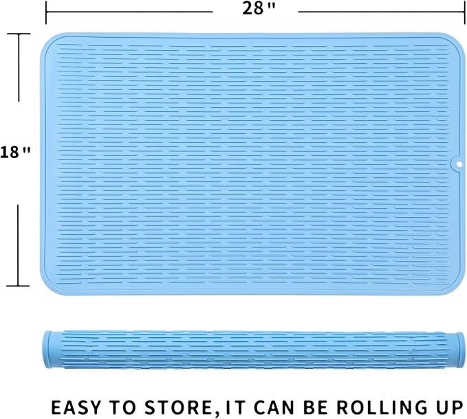 Silicone Dish Drying Mat for Multiple Usage, Easy clean, Eco-friendly, - Image 2