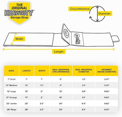 Heavy-Duty Wrap-It Storage Straps, 17-inch - Image 9