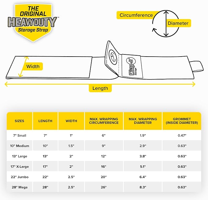 Heavy-Duty Wrap-It Storage Straps, 13-inch - Image 9