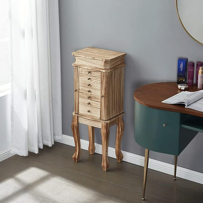 Emfogo Standing Jewelry Armoire, 7 Drawers & 2 Side Doors Jewelry Amoire - Image 3