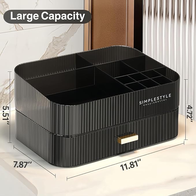 Makeup Organizer for Vanity, Large Desk Organizer - Image 4
