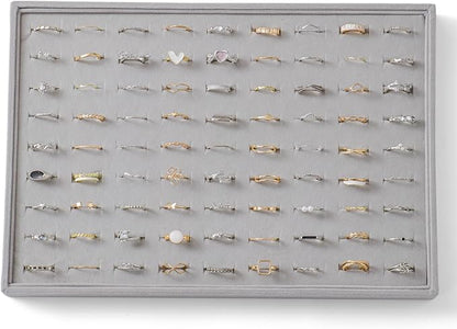 Large Jewelry Organizer for Drawer Insert Velvet Stackable Jewelry Trays for by Unknown