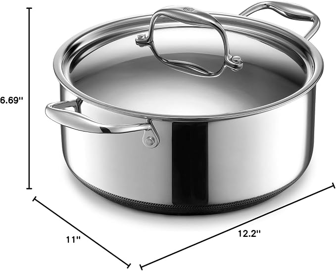 HexClad Hybrid Nonstick 5-Quart Dutch Oven - Image 4