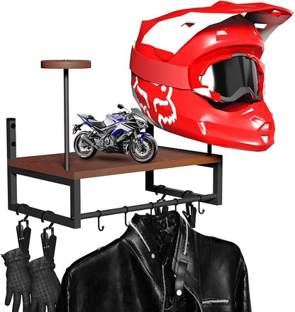 Helmet Holder Wall Mount, Retro Helmet Rack by GHWMYD