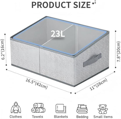 DIMJ Large Closet Shelf Organizer Bins 6 Packs - Image 2