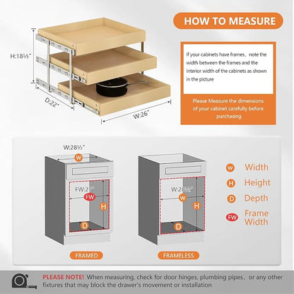 WelFurGeer 3-Tier Pull Out Cabinet Organizer - Image 3