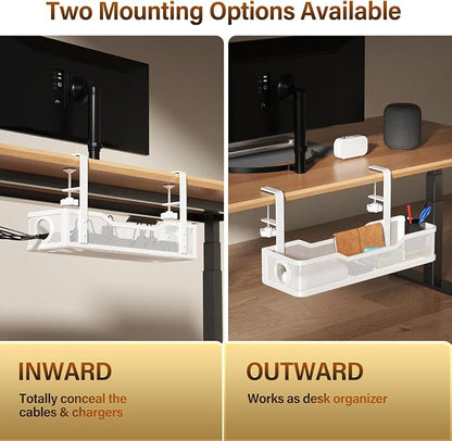 Under Desk Cable Management Large, Cinati 16" Cable Management Box - Image 5