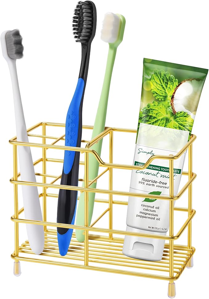 Urbanstrive 304 Stainless Steel Bathroom Toothbrush Holder Toothpaste Holder by Urbanstrive
