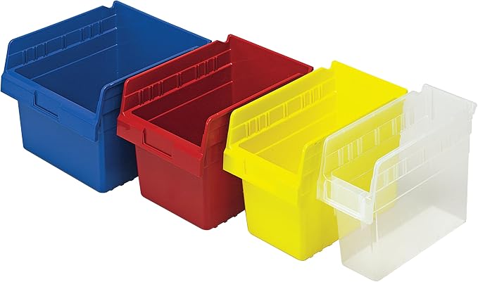 Quantum Storage QSB114 Heavy-Duty Nesting Plastic Shelf Bins - Image 3