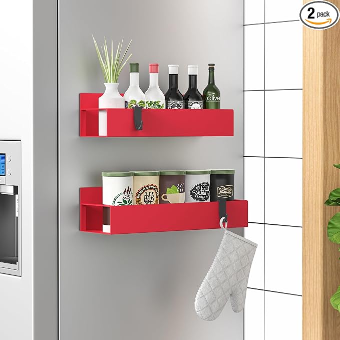 2 Pack Magnetic Spice Storage Rack Organizer by HuggieGems