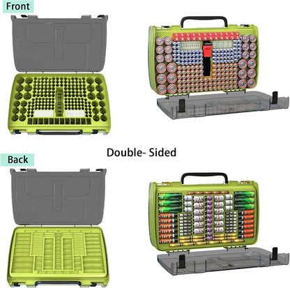 ALCYON Large Capacity 269 Battery Organizer Storage Case - Image 2