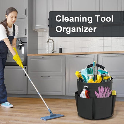 Cleaning Caddy with Handle, Cleaning Products Organiser, 17L Foldable Storage - Image 3