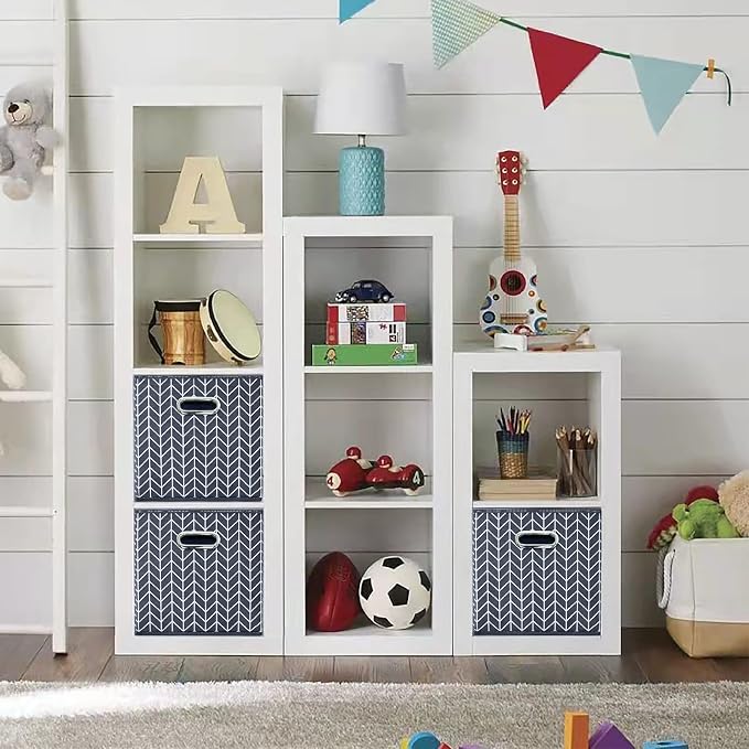 11 Inch Cube Storage Bins, Fabric Cube Organizer Bins - Image 4