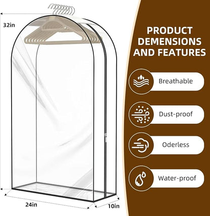 Upgraded Thickened Clear Garment Bags - Image 2