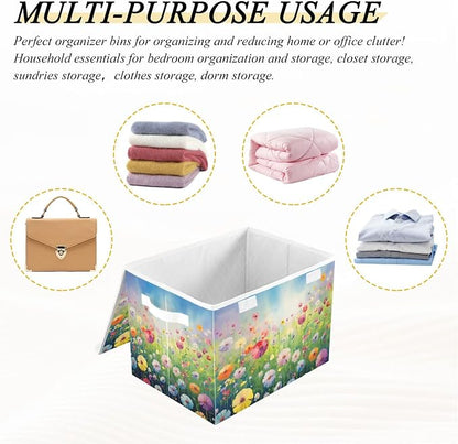 Colorful Flowers Storage Bins - Image 7