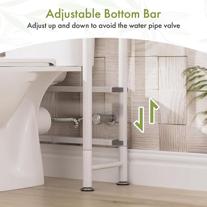 AmazerBath Bamboo Over The Toilet Storage Shelf, 3-Tier Bathroom Over Toilet - Image 7